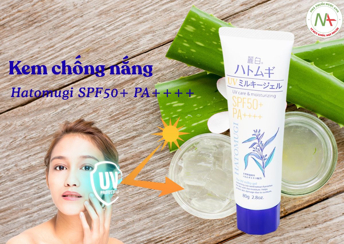 Kem chống nắng Hatomugi SPF50+ PA++++ 80g 3 Kem chống nắng Hatomugi SPF50+ PA++++ 80g