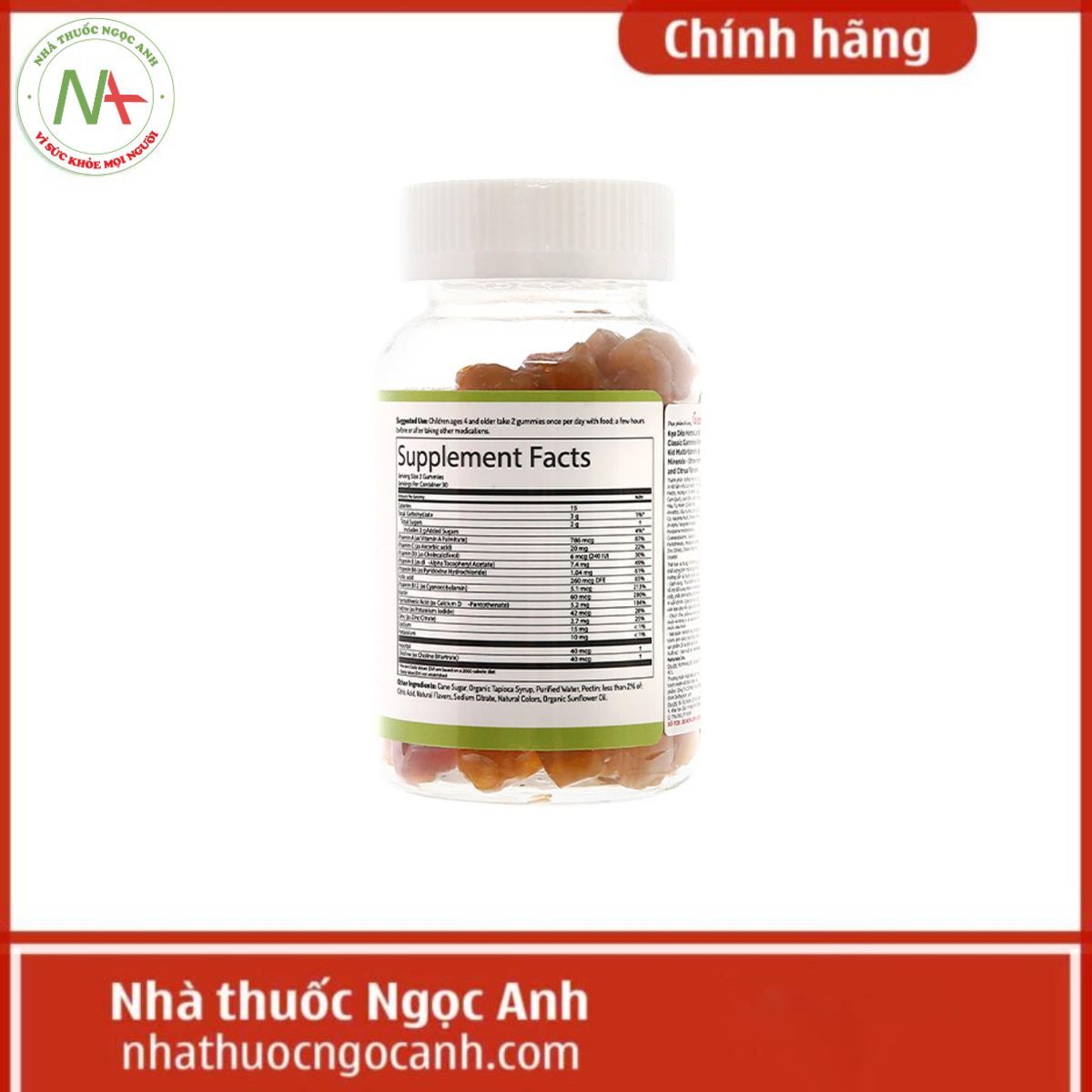 Kẹo dẻo Herbaland Classic Gummies For Kids Multivitamins & Minerals