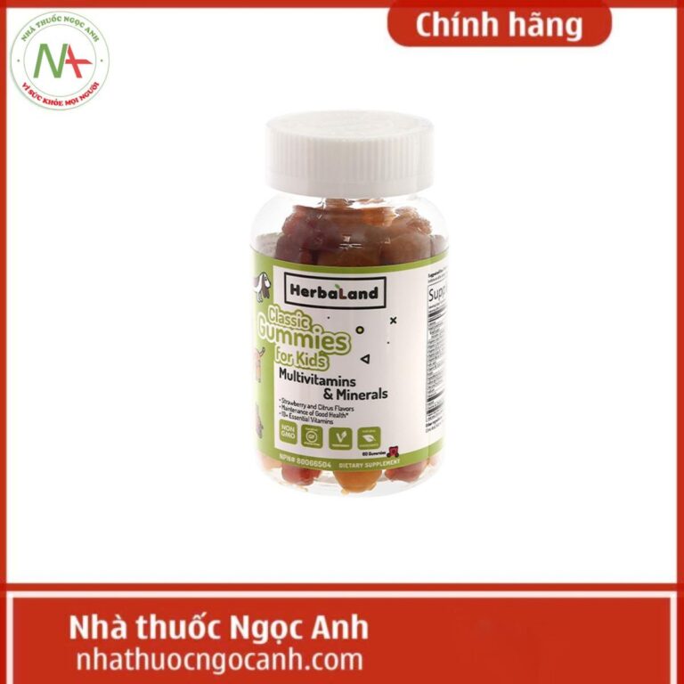 Kẹo dẻo Herbaland Classic Gummies For Kids Multivitamins & Minerals