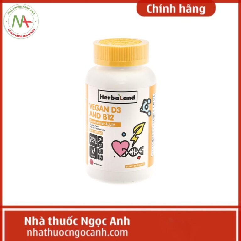 Kẹo dẻo Herbaland Vegan D3 and B12