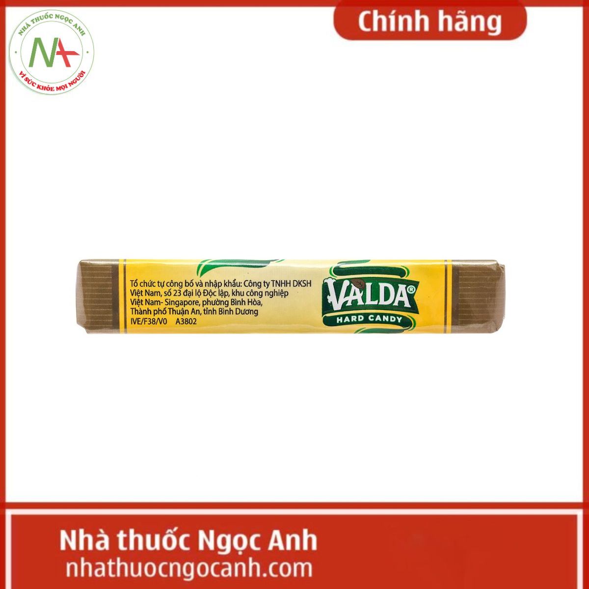 Kẹo ngậm Valda vị chanh bạc hà