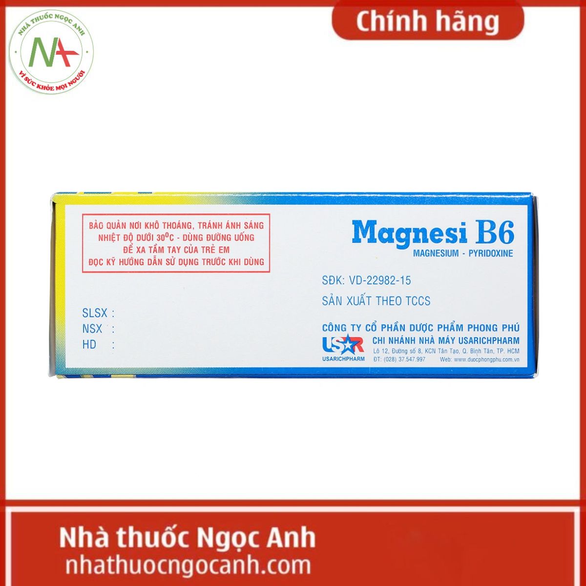 Magnesi B6 Dược phẩm Phong Phú