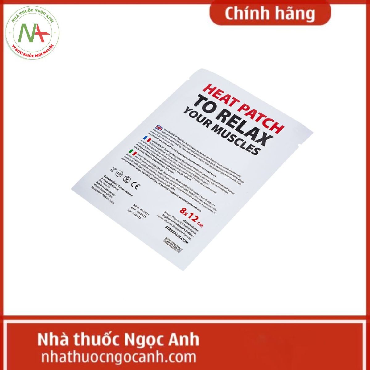 Miếng dán nhiệt Starbalm Aqua Gel Warm Plaster Heat Patches