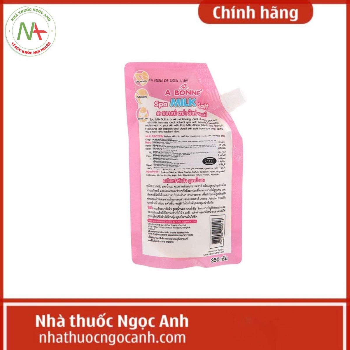 Muối tắm sữa bò A Bonné Spa Milk Salt 350g