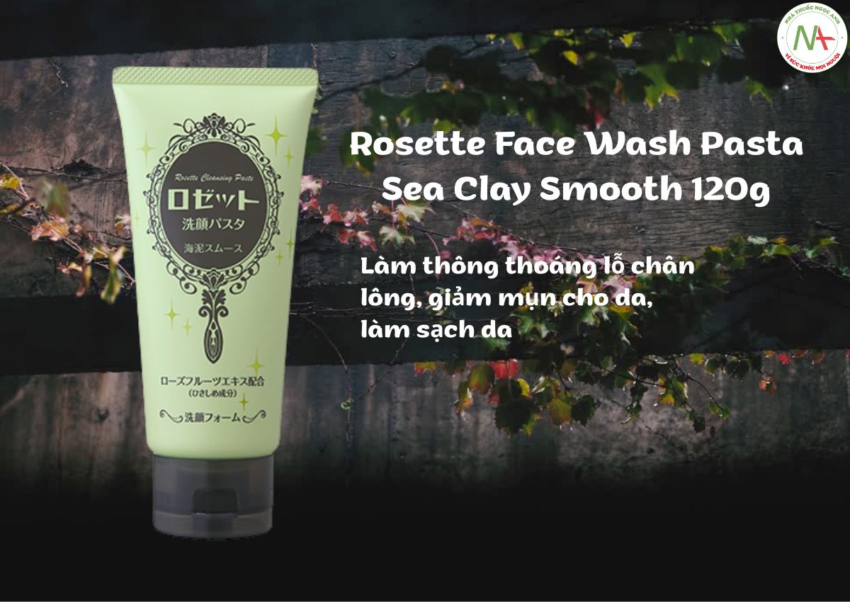 Rosette Face Wash Pasta Sea Clay Smooth 120g