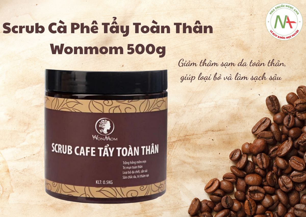 Scrub Cà Phê Tẩy Toàn Thân Wonmom 500g