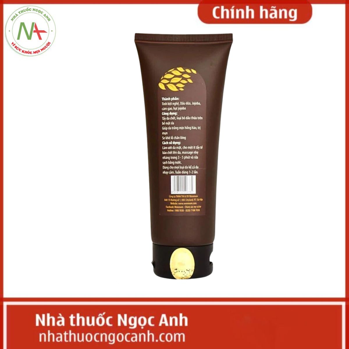 Scrub Nghệ Tẩy Mặt Wonmom