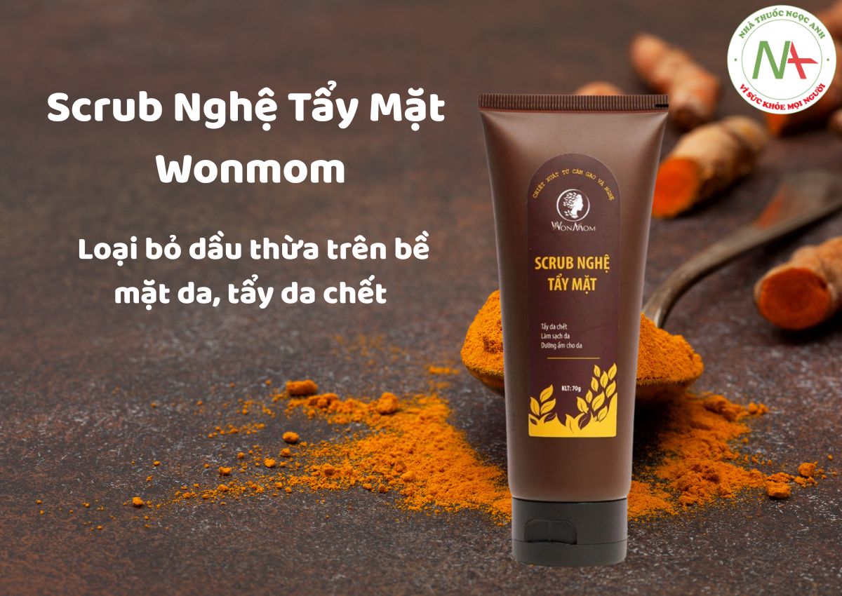 Scrub Nghệ Tẩy Mặt Wonmom