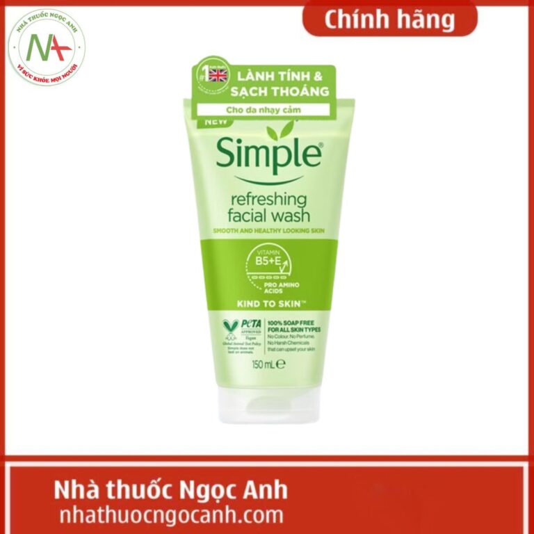 Sữa Rửa Mặt Simple Refreshing Facial Wash 150ml