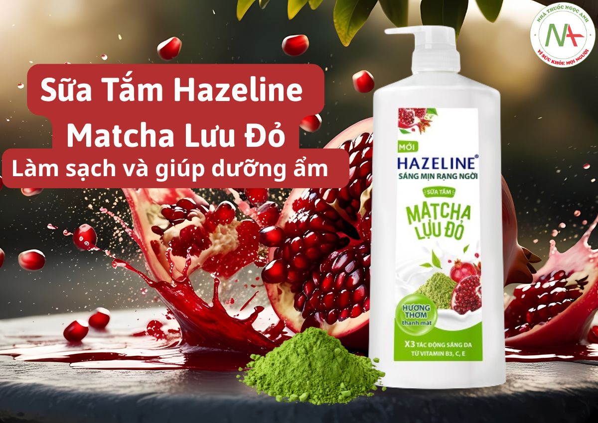 Sữa Tắm Hazeline Matcha Lựu Đỏ