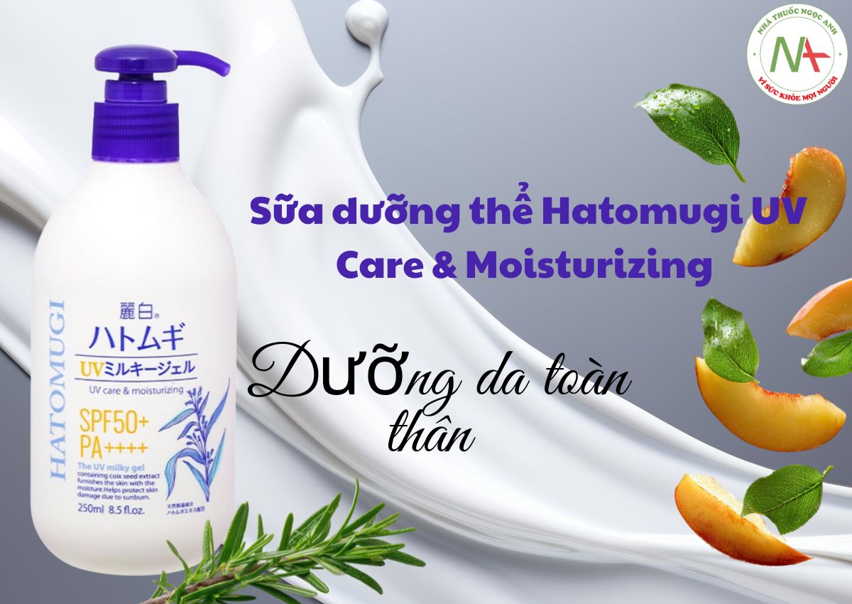 Sữa dưỡng thể Hatomugi UV Care & Moisturizing