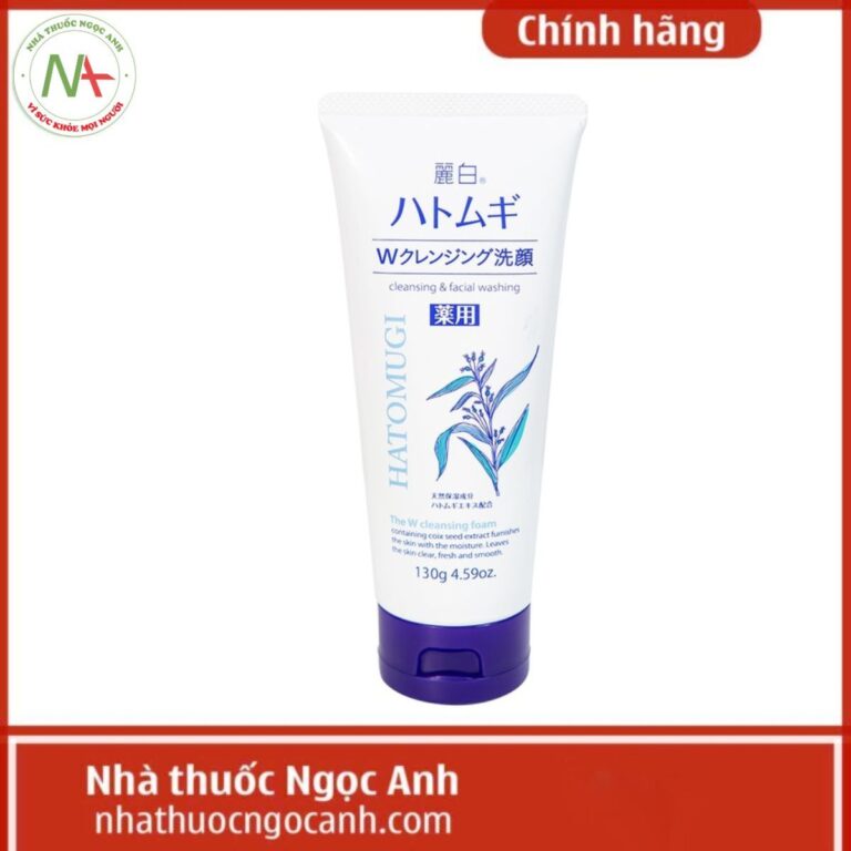 Sữa rửa mặt Hatomugi 130g (Trắng)
