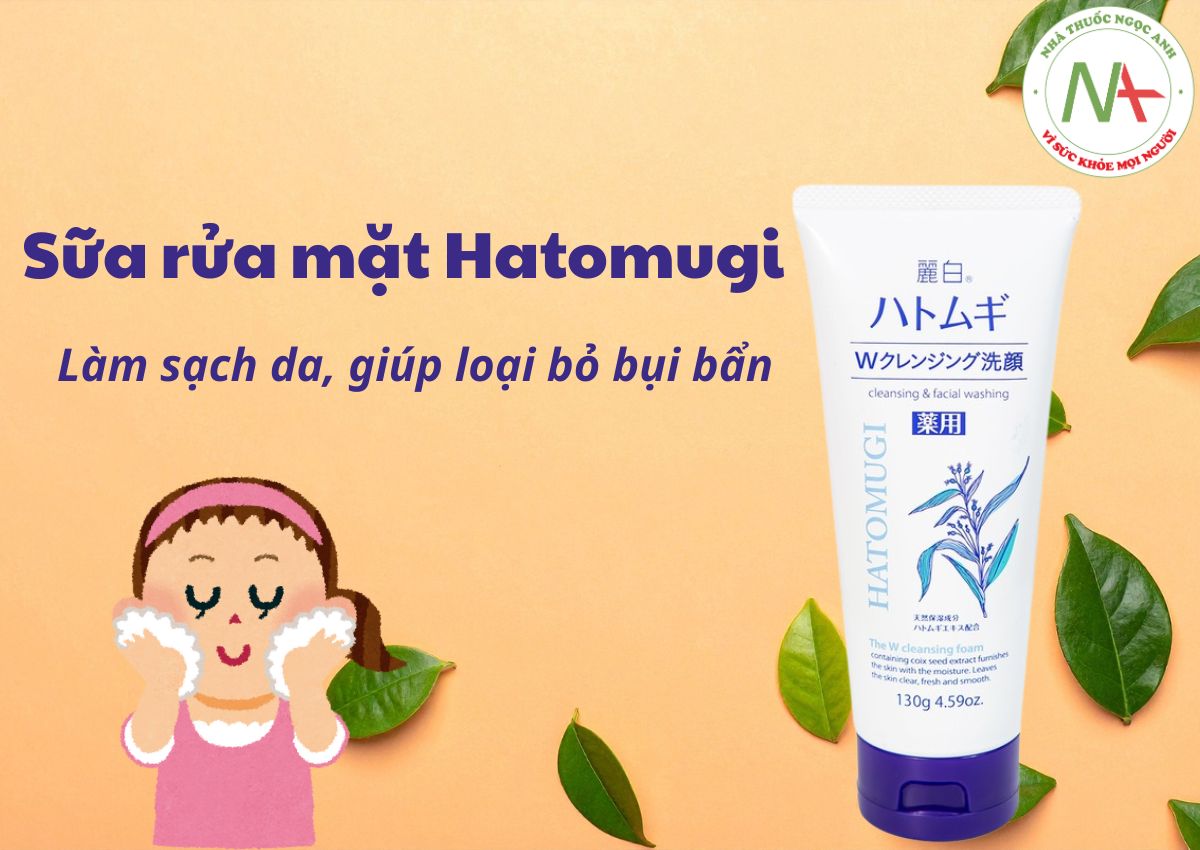 Sữa rửa mặt Hatomugi 130g