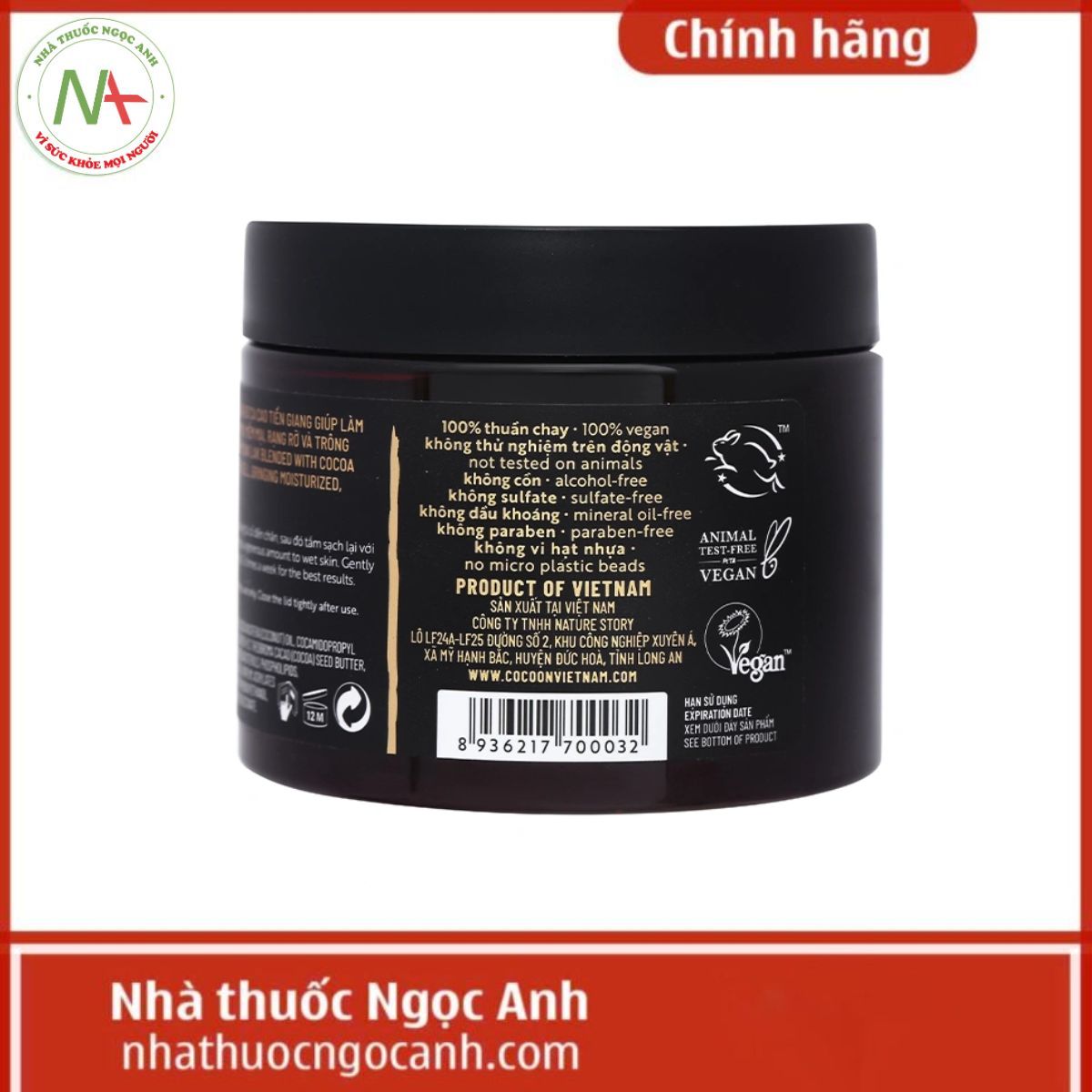 Tẩy da chết Cocoon hạt cà phê