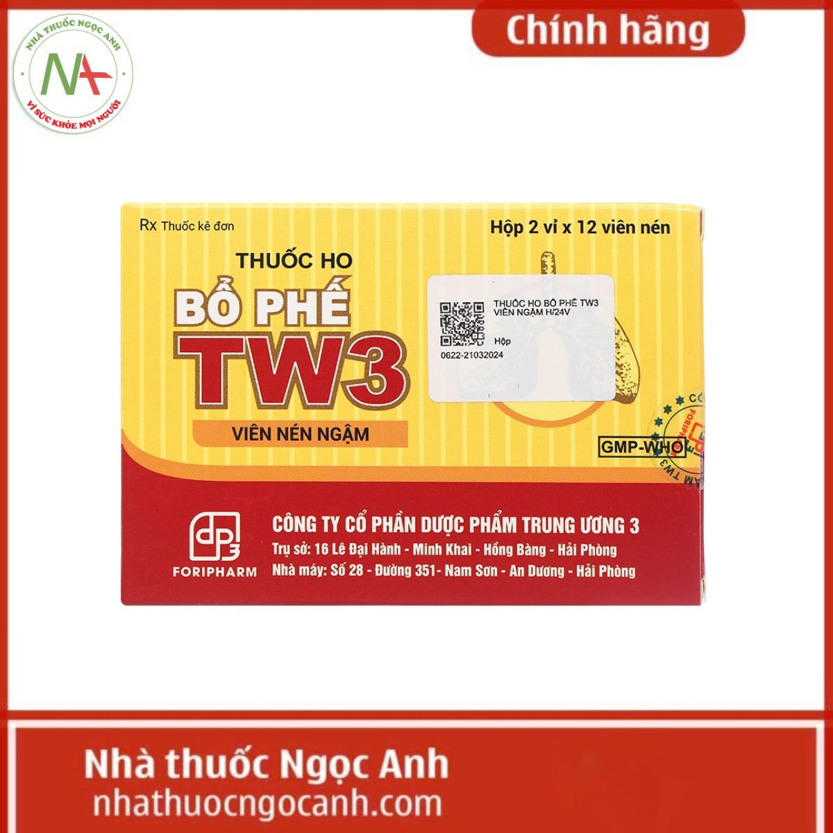 Thuốc ho Bổ Phế TW3