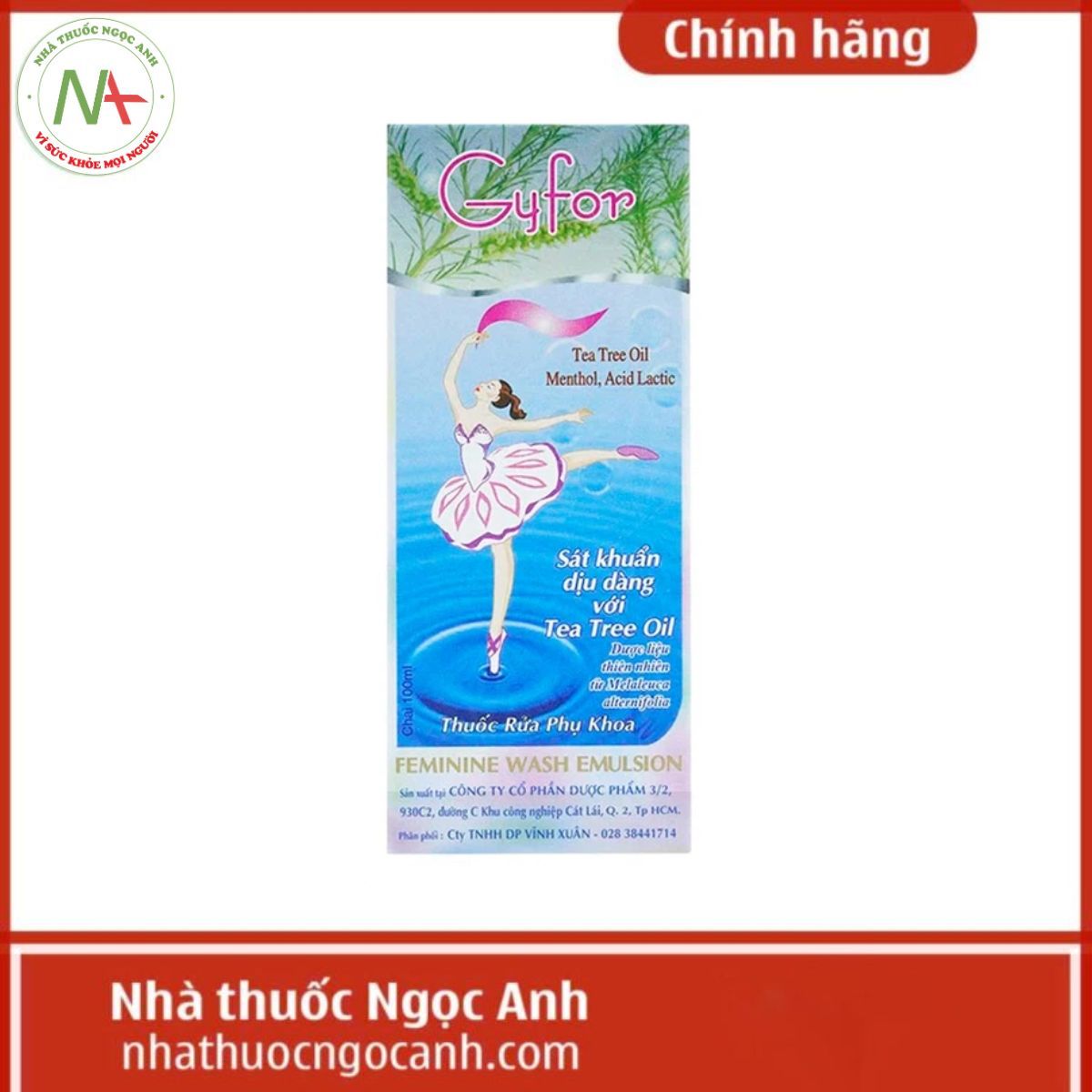 Thuốc rửa phụ khoa Gyfor 100ml