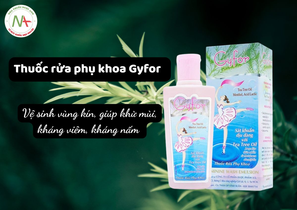 Thuốc rửa phụ khoa Gyfor 100ml
