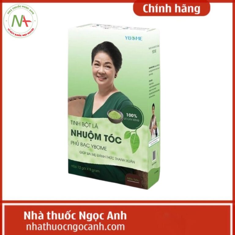 Tinh Bột Lá Nhuộm Tóc Phủ Bạc Ybome