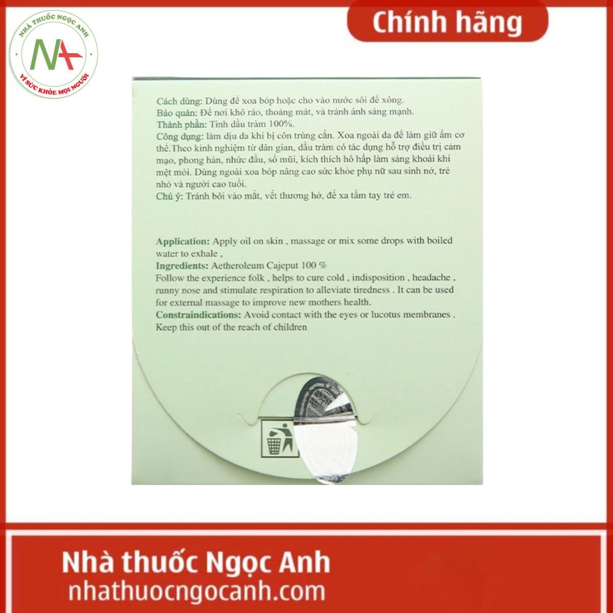 Tinh dầu tràm Linh Ứng 30ml