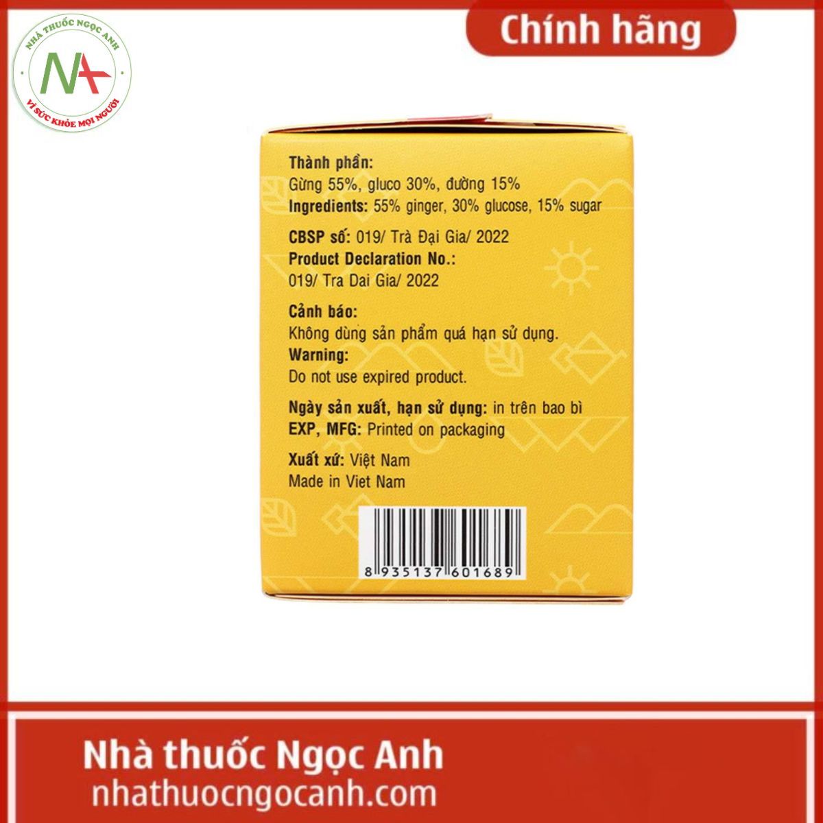 Trà Gừng Hòa Tan Đại Gia