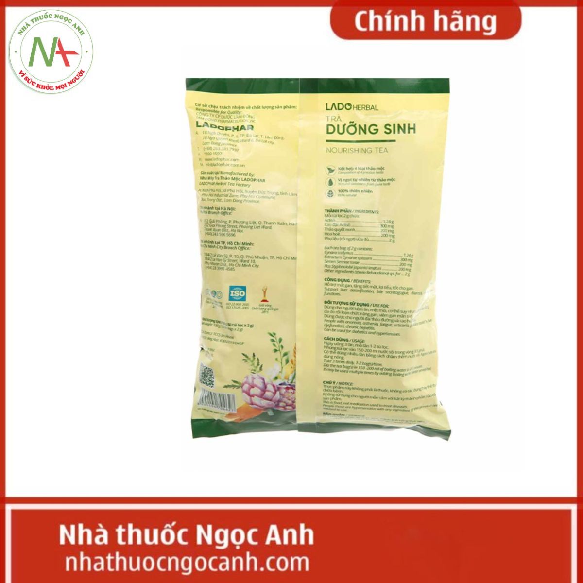 Trà dưỡng sinh Lado Herbal