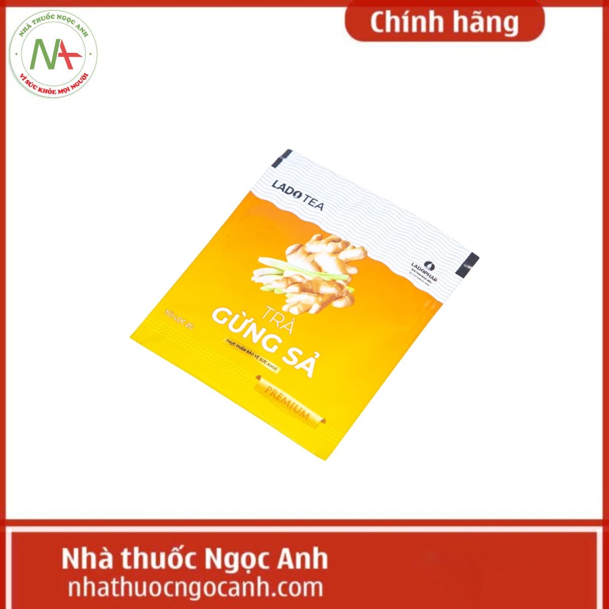 Trà gừng sả Lado Herbal