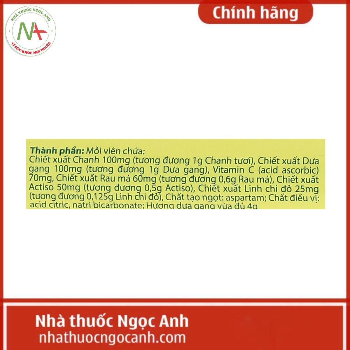 Viên sủi Thanh Nhiệt Livecool