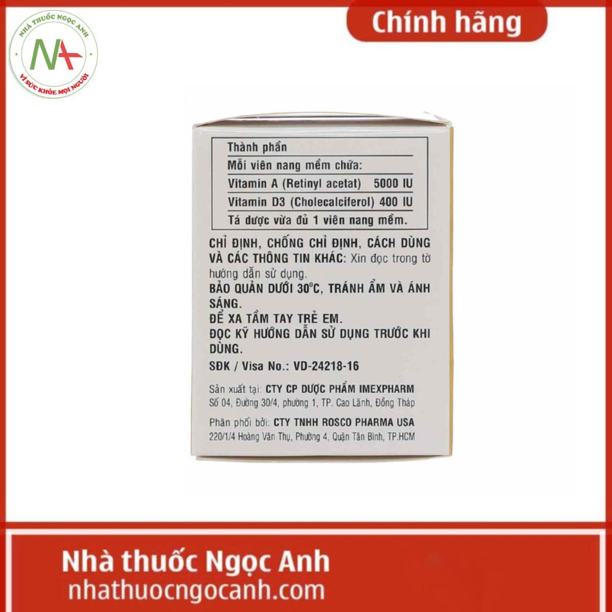 Vitamin A&D Imexpharm