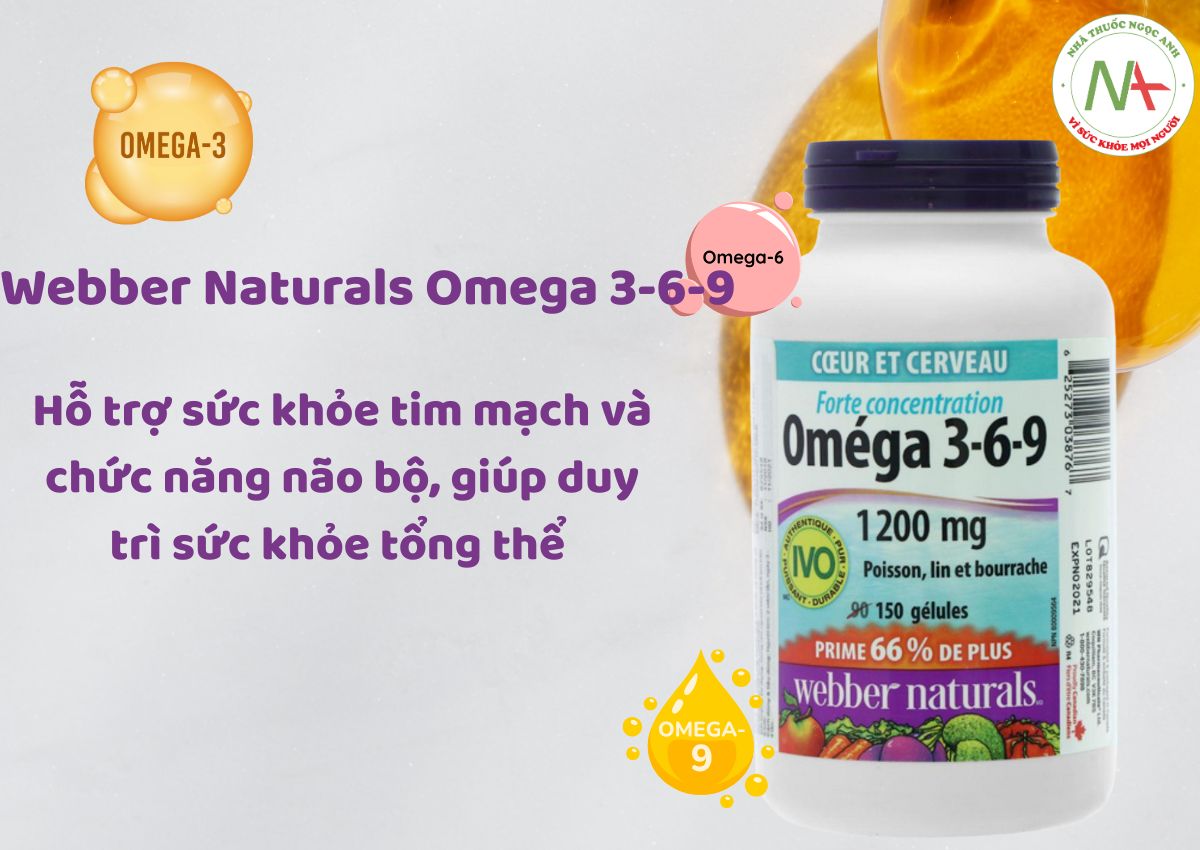 Webber Naturals Omega 3-6-9 1200mg