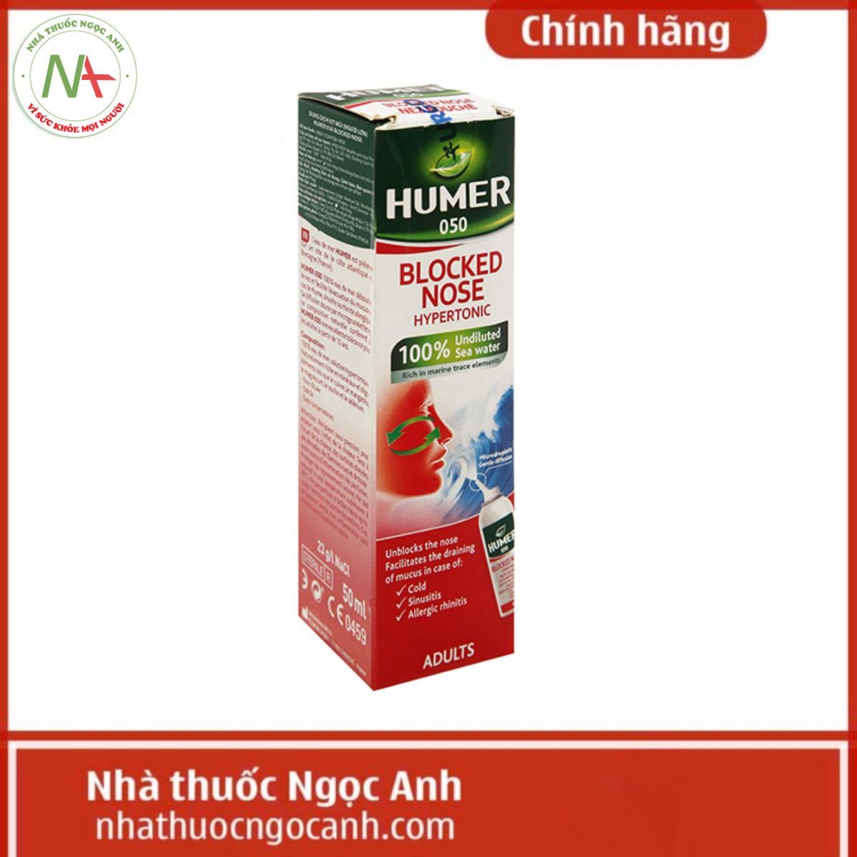 Xịt mũi Humer 050 Blocked Nose