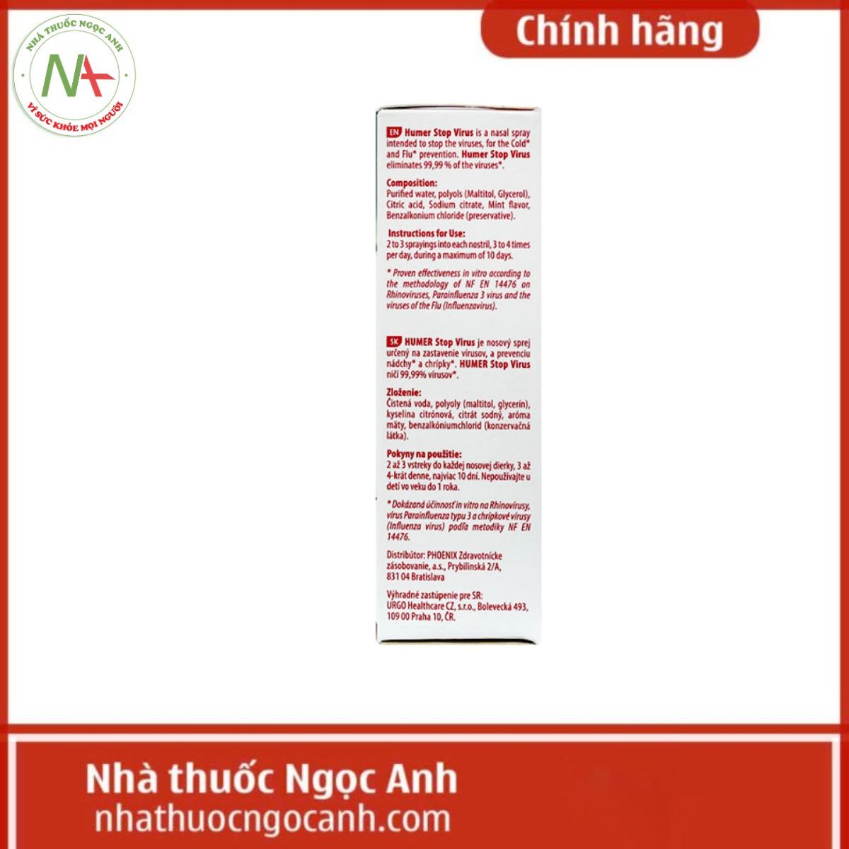 Xịt mũi Humer Stop Virus