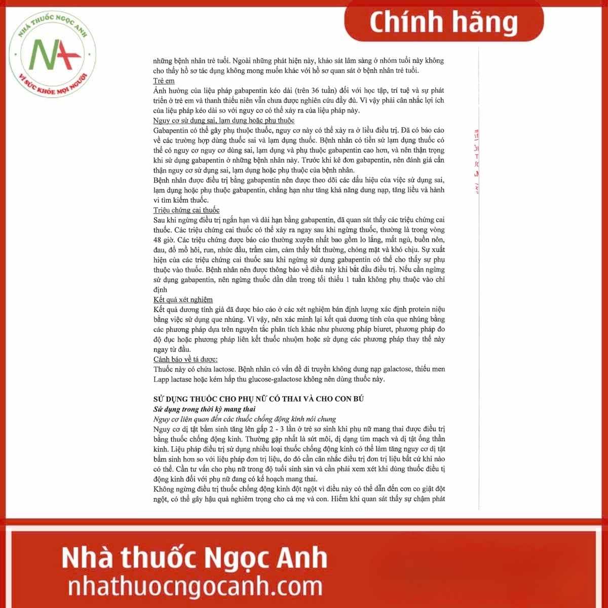 Hướng dẫn sử dụng thuốc Apeglin 400mg