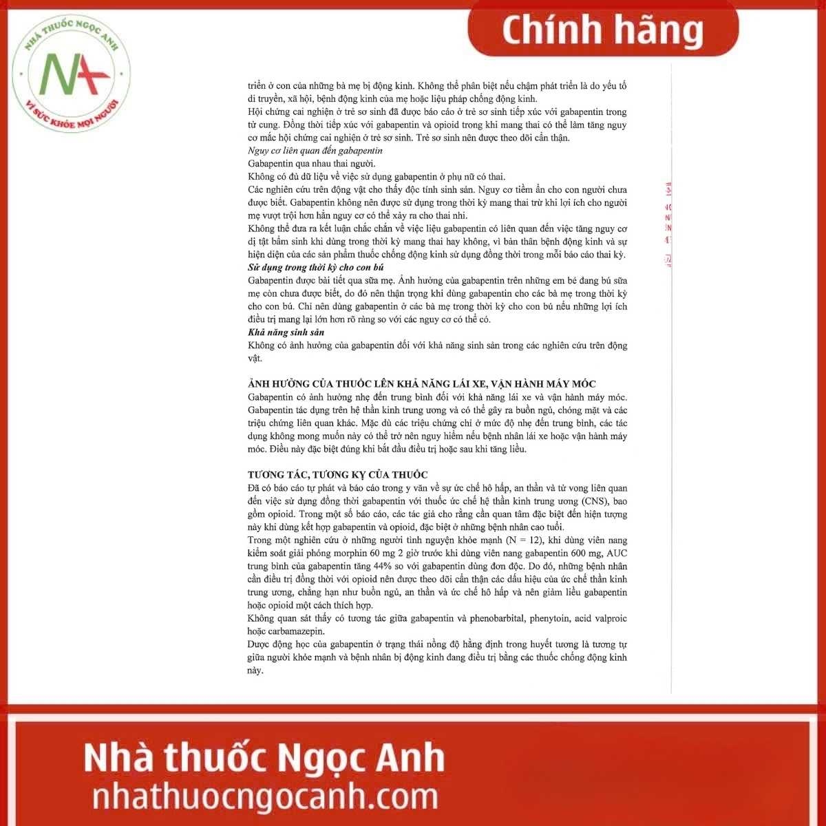 Hướng dẫn sử dụng thuốc Apeglin 400mg