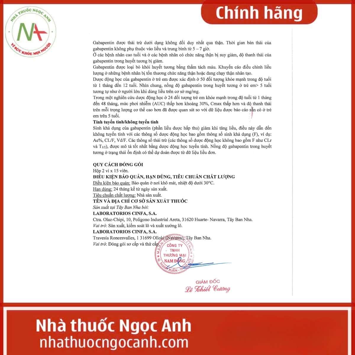 Hướng dẫn sử dụng thuốc Apeglin 400mg