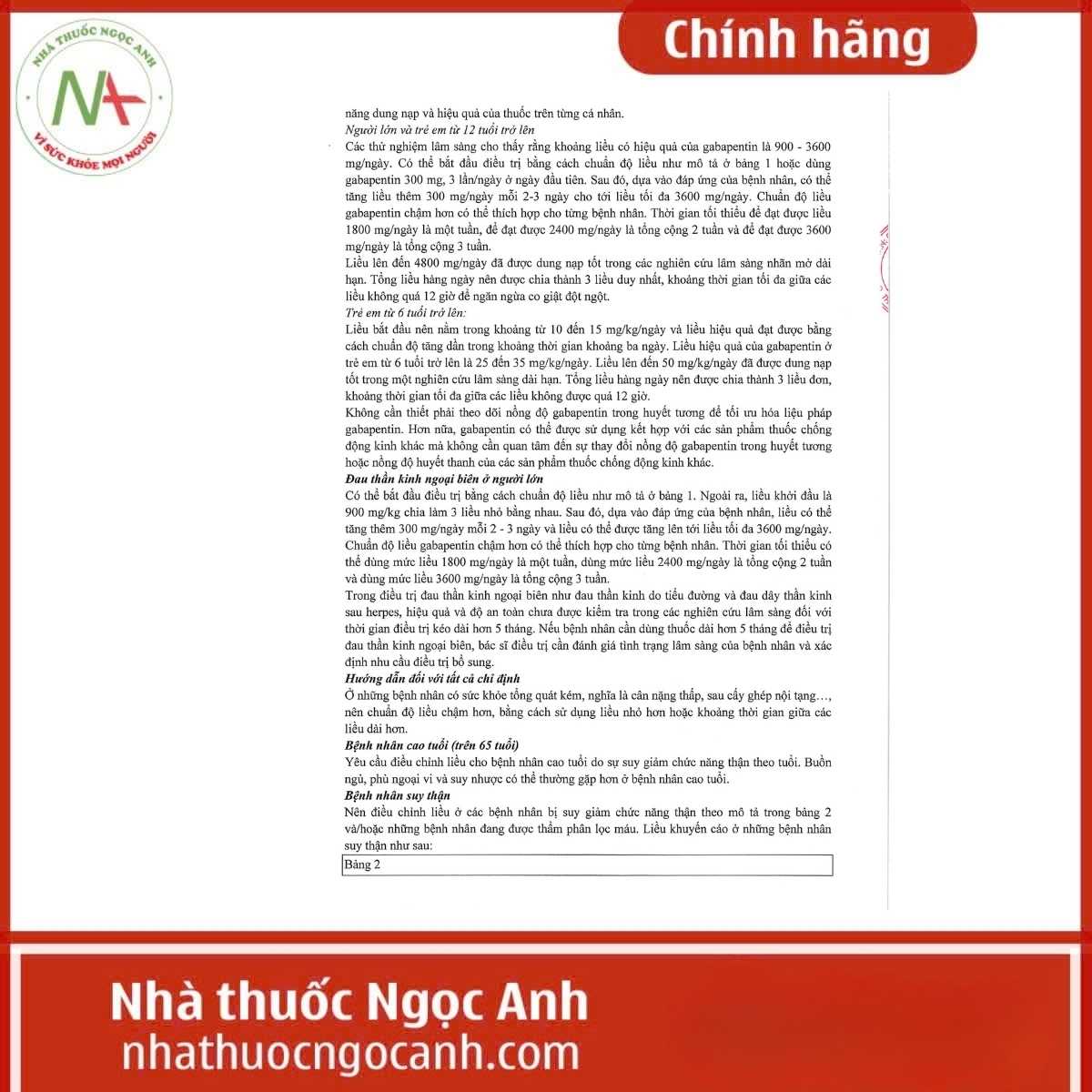 Hướng dẫn sử dụng thuốc Apeglin 400mg