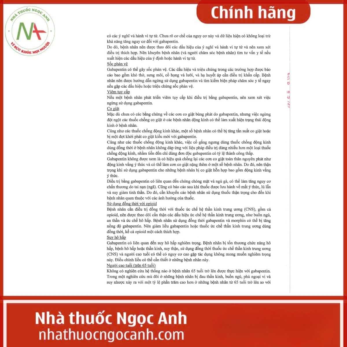 Hướng dẫn sử dụng thuốc Apeglin 400mg