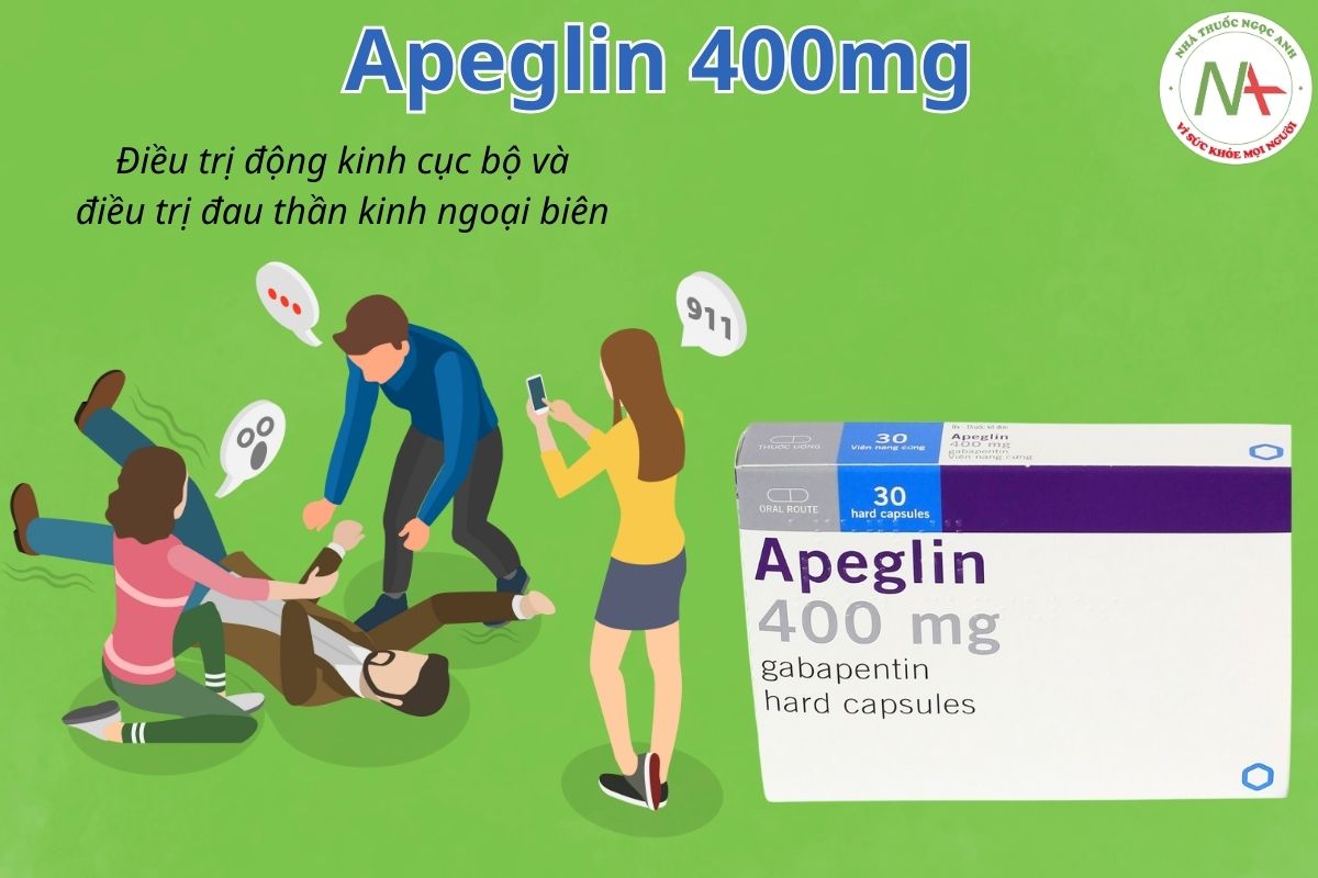 Thuốc Apeglin 400mg điều trị động kinh cục bộ