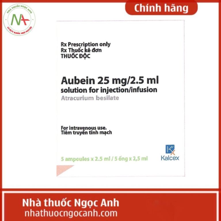 Aubein 25mg2.5ml solution for injection infusion