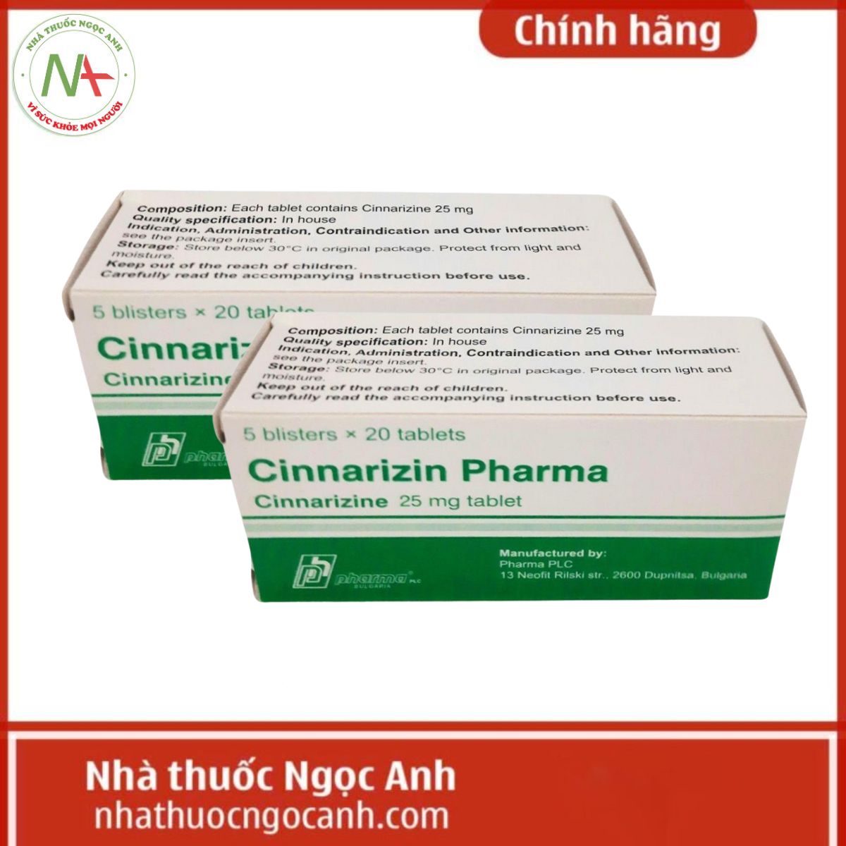Cinnarizin Pharma 25mg