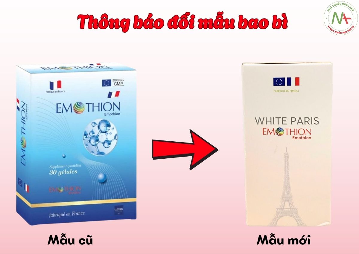 Thông bảo đổi mẫu sản phẩm Emothion