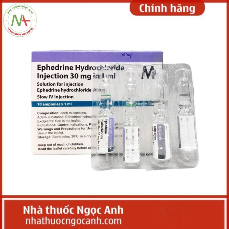 Ephedrine Hydrochloride Injection 30 mg in 1 ml