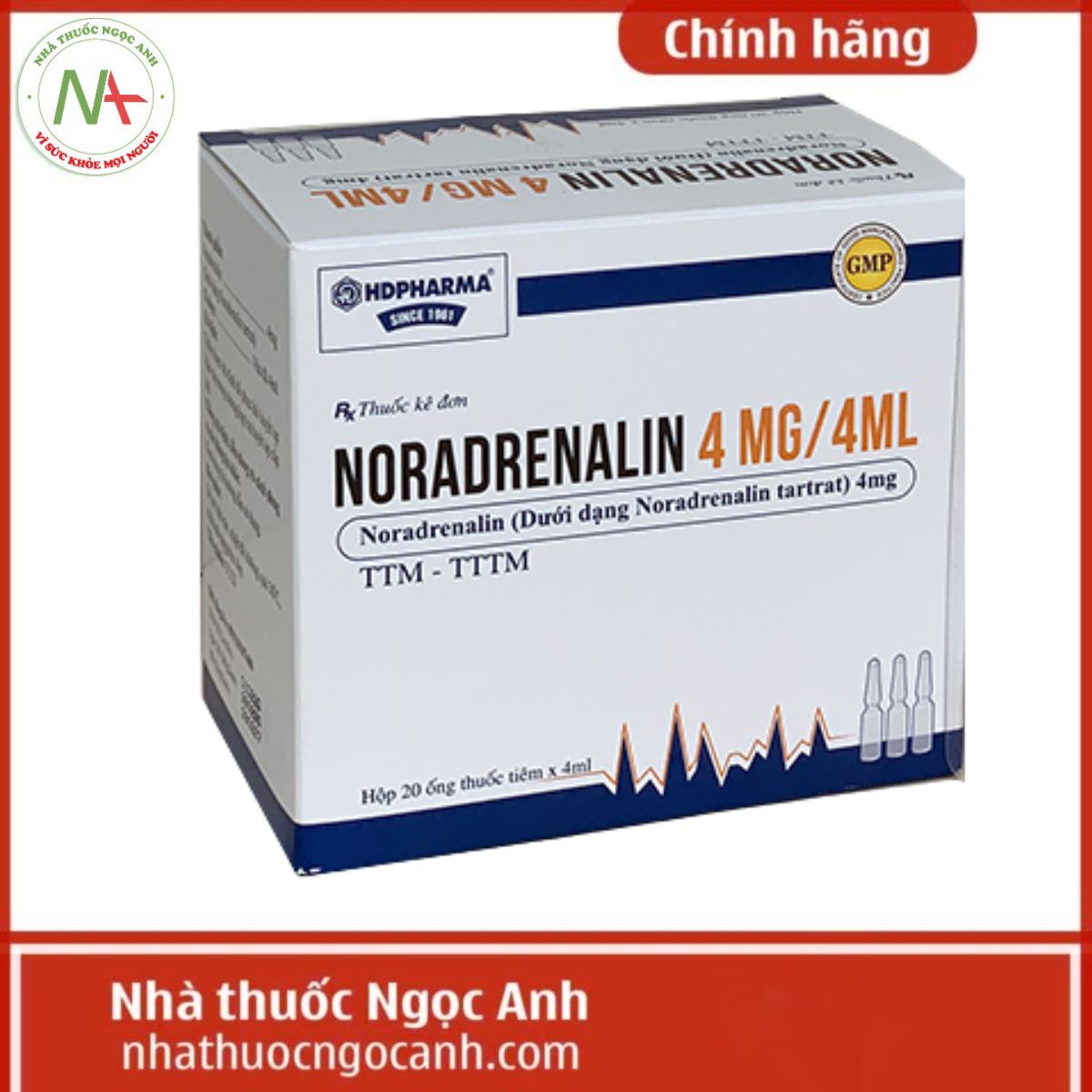 Noradrenalin 4mg/4ml HDPharma