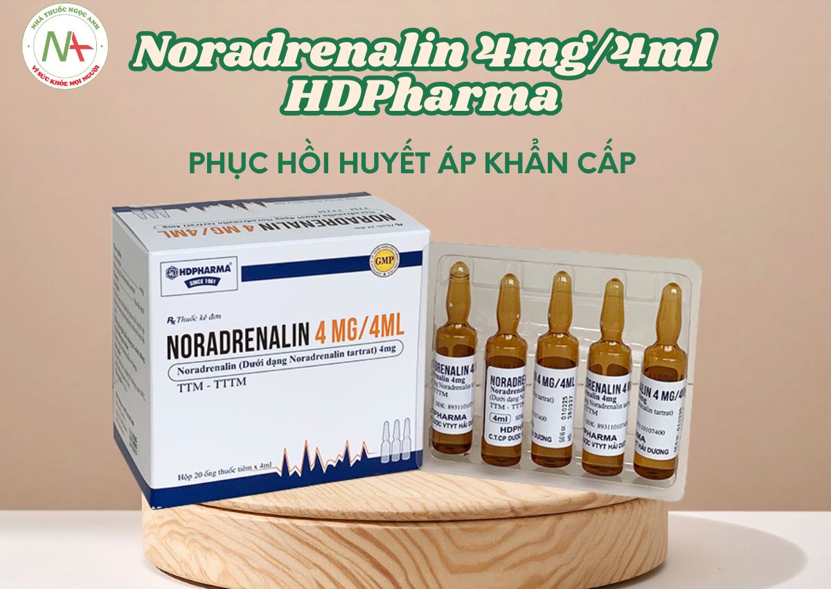 Noradrenalin 4mg/4ml HDPharma 3 Noradrenalin 4mg/4ml HDPharma