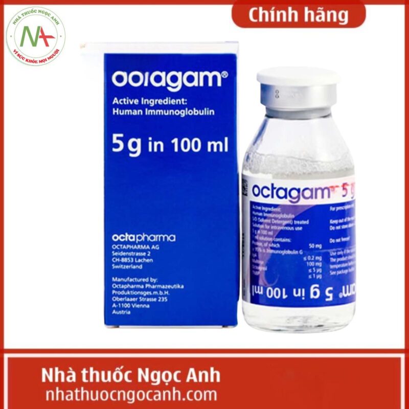 Thuốc Octagam 5g In 100ml là thuốc gì, có tác dụng gì, giá bao nhiêu?