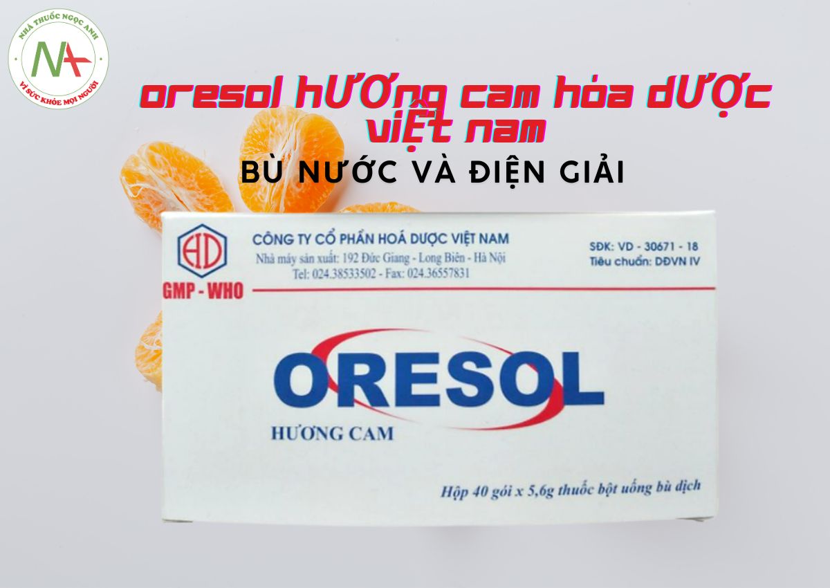 Oresol Hương Cam Hóa Dược Việt Nam 3 Oresol Hương Cam Hóa Dược Việt Nam