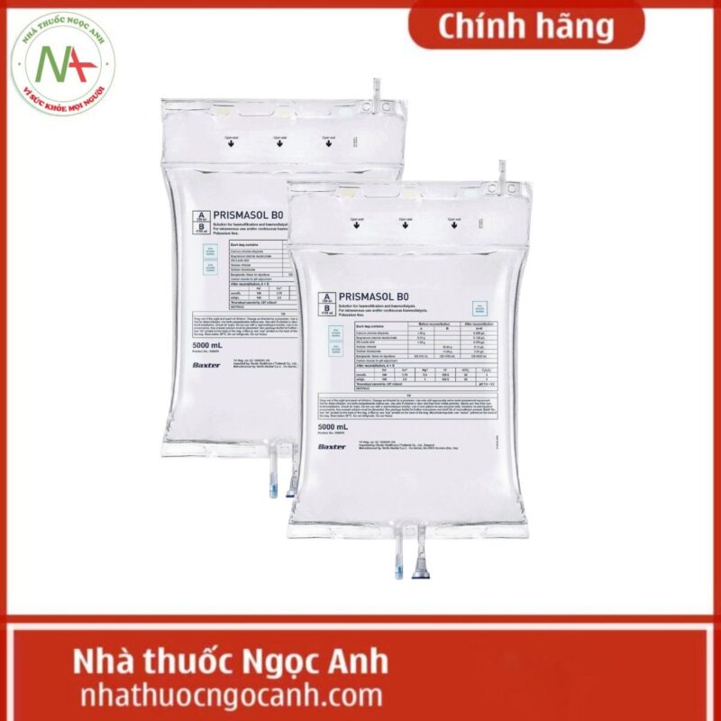 Thuốc Prismasol B0 có tác dụng gì, giá bao nhiêu, mua ở đâu?
