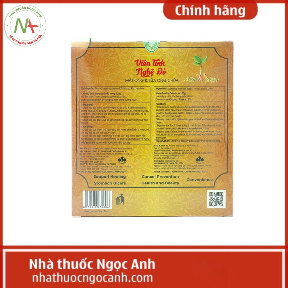 Viên Tinh Nghệ Đỏ Agila