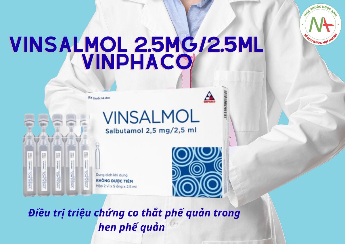 Vinsalmol 2.5mg/2.5ml Vinphaco 3 Vinsalmol 2.5mg/2.5ml Vinphaco