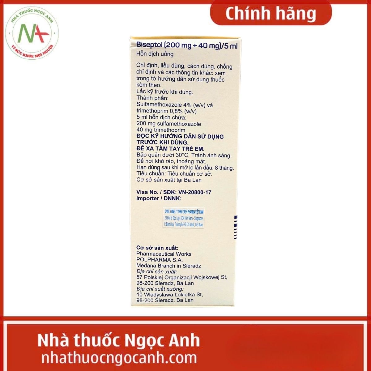 Thuốc Biseptol Polpharma