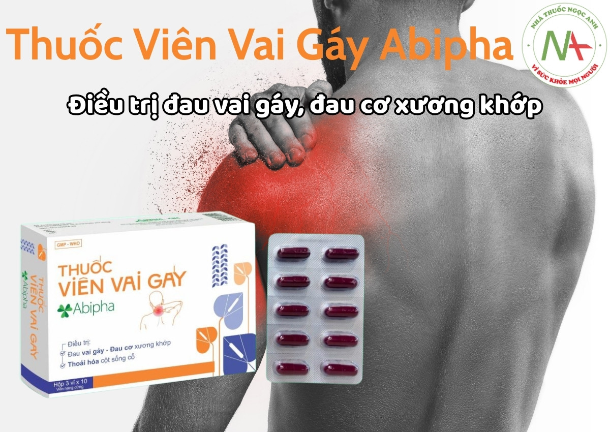 Thuốc Viên Vai Gáy Abipha 3 Thuốc Viên Vai Gáy Abipha điều trị đau vai gáy, đau cơ xương khớp